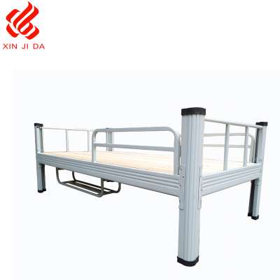 High quality Guangzhou Supplier  Metal Single Bed with Storage Rack