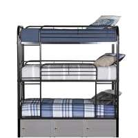 steel hostel triple bunk bed wholesale