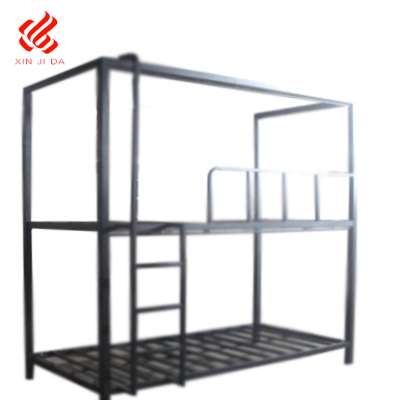 Students Metal Bunk Beds with storage cabinet double bunk beds