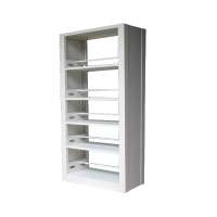 High quality library furniture metal 5 layer book shelf